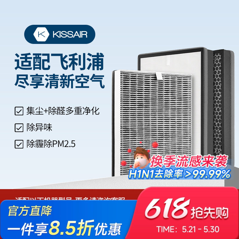 适配飞利浦空气净化器过滤芯FY6177/AC6601过滤网除甲醛AC6710