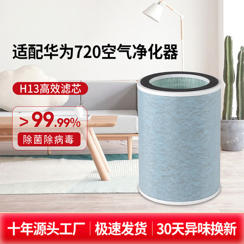 适配华为智选空气净化器720过滤芯C400/C350li/EP500H/1pro过滤网