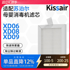 适配苏泊尔母婴消毒器滤网适用XD06/XD08/XD09滤芯