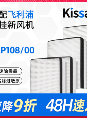 适配飞利浦壁挂式新风机滤芯FAP108/00过滤网FY1419除pm2.5集尘