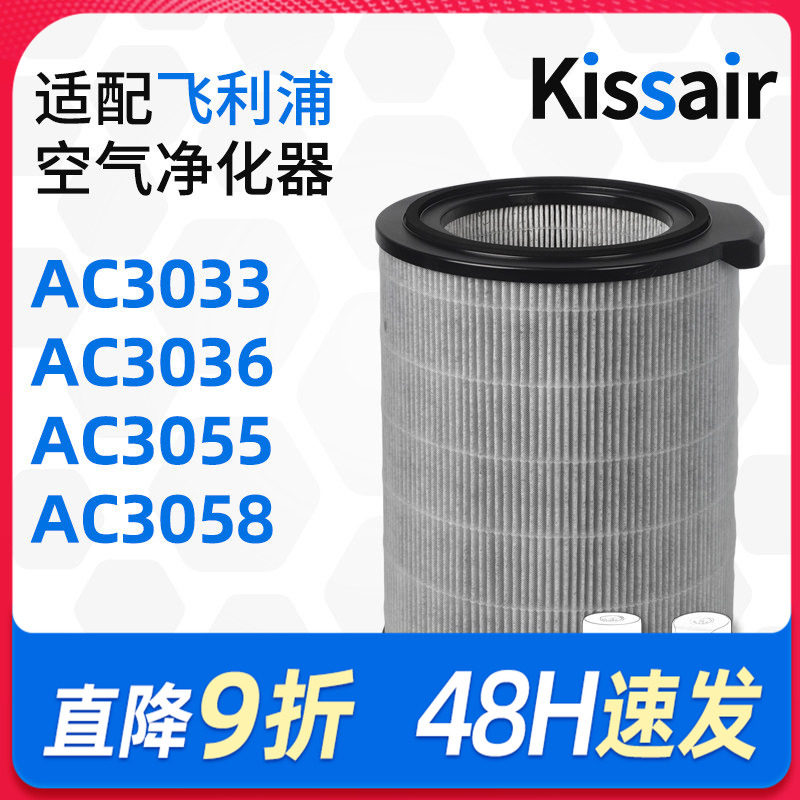适配飞利浦空气净化器过滤网AC3036/AC3033/AC3058/AC3055滤芯