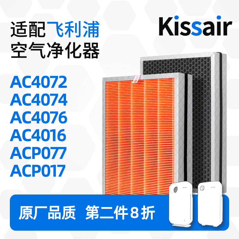 适配飞利浦空气净化器过滤芯AC4072/AC4074/ACP017过滤网FY3107