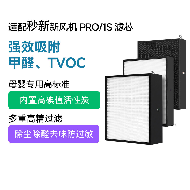 适配AIRMX秒新新风机滤网PRO 1S除醛除霾除异味新风滤芯