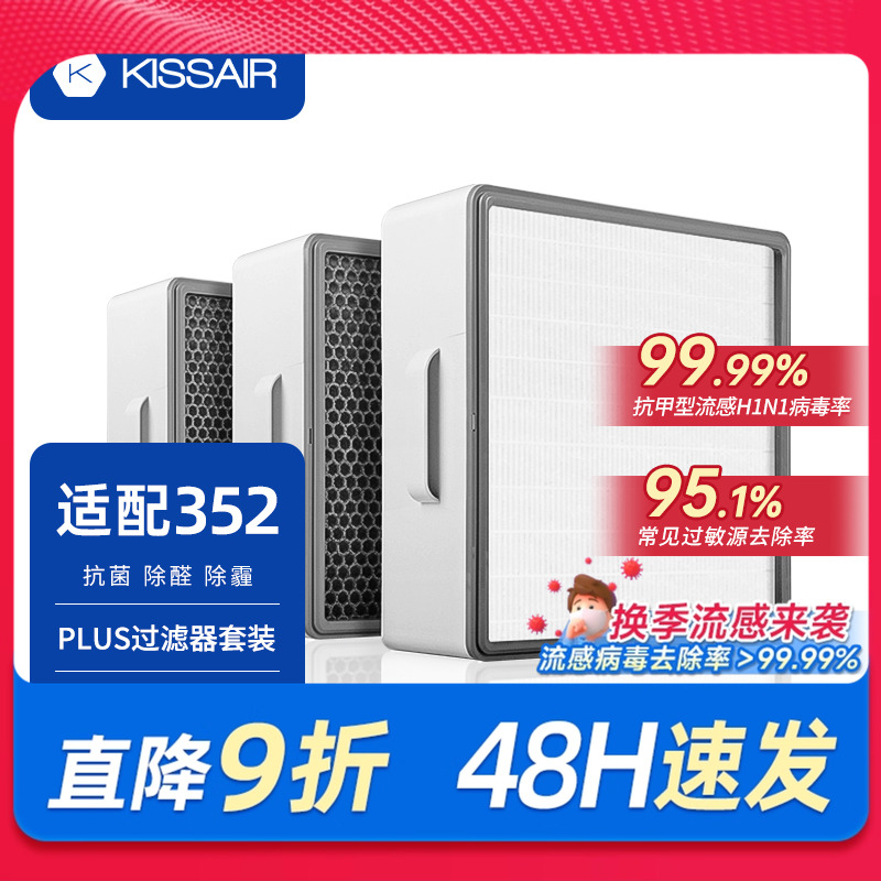 适配352净化器过滤芯经济款套装