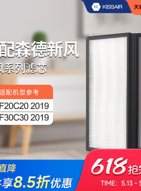 适配森德/康舒清新正压除霾新风机滤芯CF-F20C20/CF-F30C30过滤网