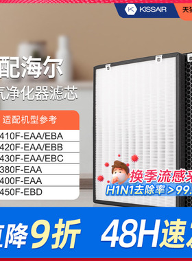 适配海尔空气净化器滤网KJ400F-EAA/KJ410F-EAA/EBA家用除醛滤芯