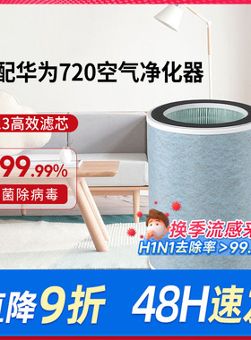 适配华为智选空气净化器720过滤芯C400/C350li/EP500H/1pro过滤网
