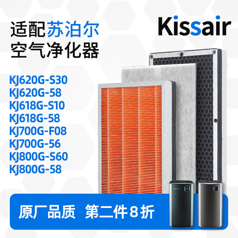 适配苏泊尔空气净化器滤芯KJ620G-S30除醛复合滤网KJ620G-S30-58
