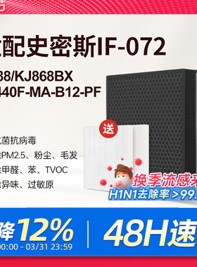 IF-072适配AO史密斯空气净化器滤芯KJ868BX/EB88过滤网KJ440F-MA