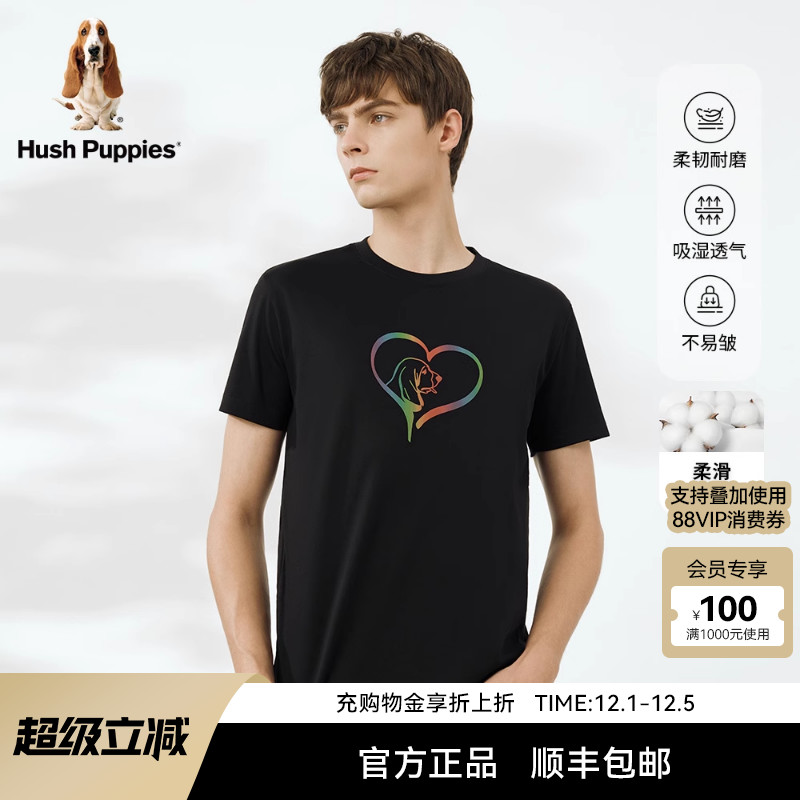 印花短袖T恤暇步士休闲百搭