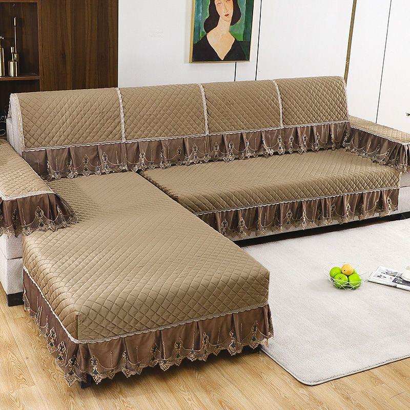 三人位加贵妃沙发套沙发套罩四季通用欧式沙发垫防滑高档简约坐垫