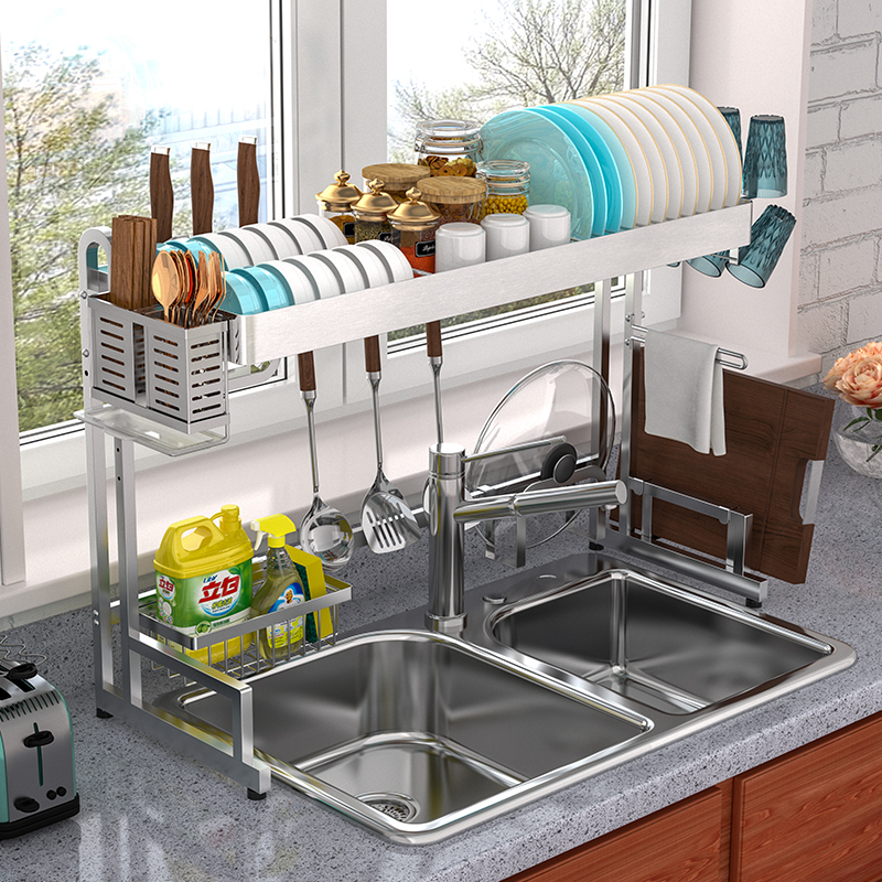 水槽置物架多功能碗盘不锈钢厨房