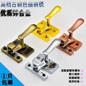 卫生间门窗插销把手门闩 扣安全扣 加厚不锈钢防盗门锁明装 插销锁