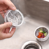 厨房100只装 水槽水切袋网 排水口残渣过滤垃圾袋防堵塞菜盆隔水袋