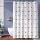 涤纶布 加重金属条 加厚防霉 防水 隔断挂帘浴室帘子 防贴身浴帘
