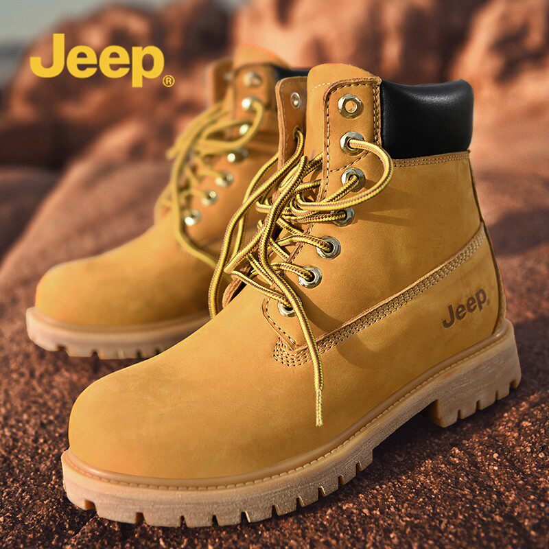【经典款】Jeep吉普踢不烂马丁靴男高帮鞋户外经典工装防水大黄靴|ruв категории Мужская обувь, сапоги - от Buy2taobao.com для оказания профессиональной услуги покупки агента Taobao