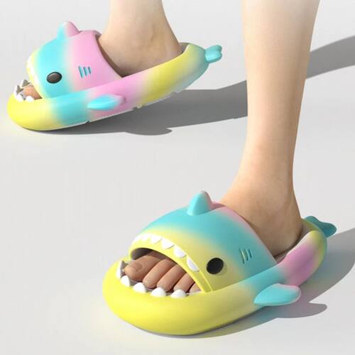 Summer Shark Slippers Women Shark Slides Beach Flip Flops Me