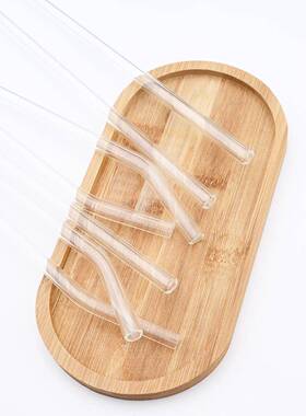 High Borosilicate Glass Straw Set Reusable Eco Friendly Drin