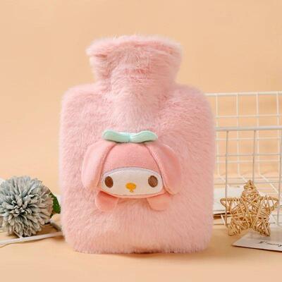 250ML Hot Water Bottle Plush Cartoon Dog Kawaii Cloud Animal