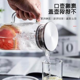 juice set Jug Ice Tea Lid Glass with cup heat Water resistin