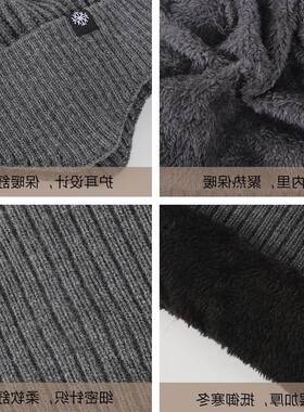 Men Warm Beanie Hat Winter Knitting Wool Hats for Uni Cap