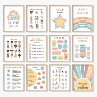 Mental Health Psychology Poster Canvas Pictures Decorations