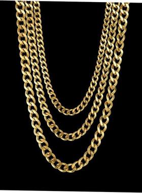 Cuban Link Chain Necklace For Men Woman Basic Stainless