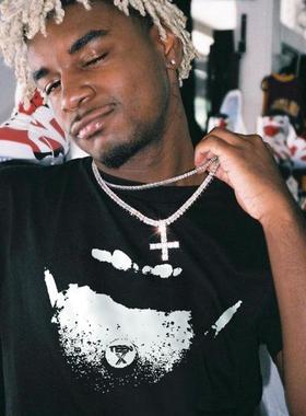 Ken Carson Teen X欧美Hip-Hop覆古新潮Hip-Hop男士宽松圆领短袖t