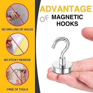 Magnetic Hooks for Refrigerator Magnetic Hanger for Cabins
