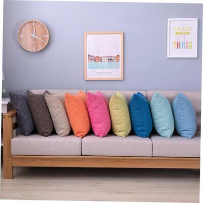 Overstuffed linen, throw pillows, oversize cushions, SOFA SO