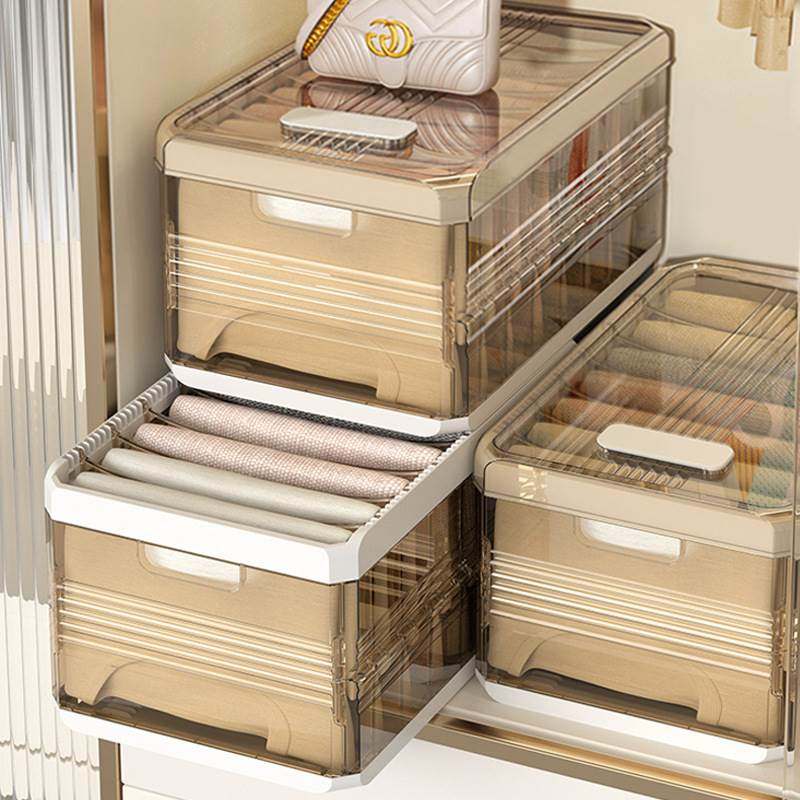 分层收纳箱收纳神器抽屉分格盒家