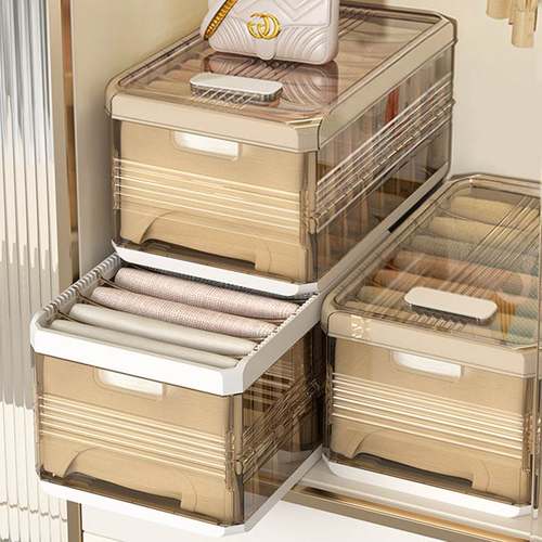 分层收纳箱收纳神器抽屉分格盒家