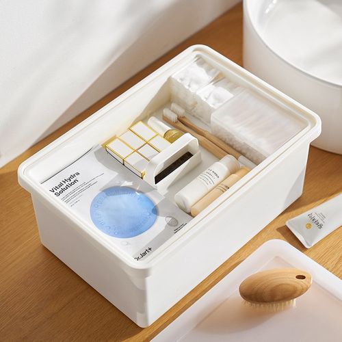 台州市利客来塑胶制品厂（认准正品）家居化妆品带盖收纳箱整理盒