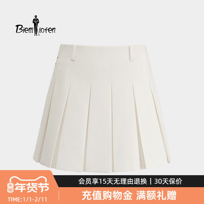 【防透面料】比音勒芬高尔夫2026春夏新款女士短裙运动休闲百褶裙,女装/女士精品,半身裙,淘宝优惠券,粉丝福利购,淘宝优惠卷