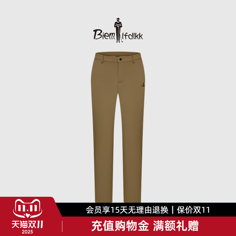 【磨毛保暖挺括】比音勒芬高尔夫秋冬男士运动长裤微廓直筒休闲裤