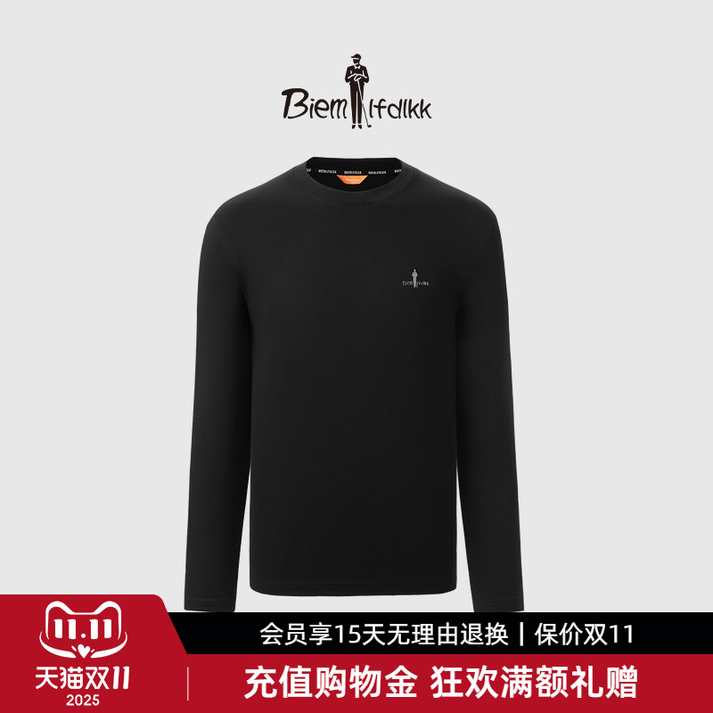 比音勒芬亲肤长袖T恤通勤青年