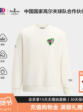 【Hattie海蒂联名】比音勒芬2025秋新款男士年轻休闲宽松圆领T恤