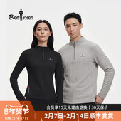 抓绒轻量保暖立领T恤 男女同款 POLARTEC 比音勒芬2025秋冬新款