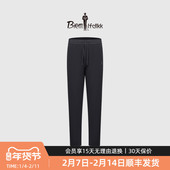 裸感亲肤 比音勒芬秋季 男士 长裤 弹力抽绳弹力直筒休闲裤