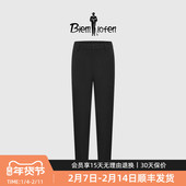 休闲裤 薄款 男士 弹力松紧腰头直筒长裤 随行系列 比音勒芬春夏季