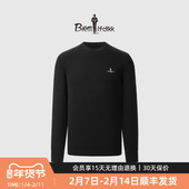 男士 简约羊毛衫 圆领套头薄款 比音勒芬秋冬季 打底针织毛衫 保暖毛衣