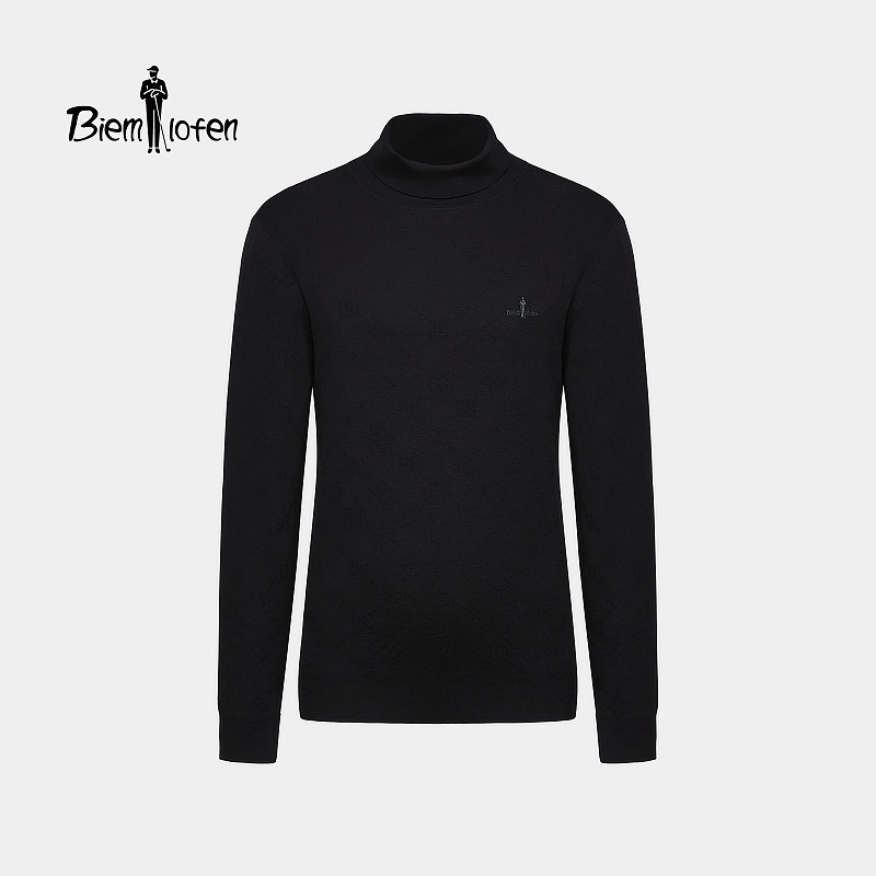 【羊毛针织面料】比音勒芬秋冬款男士时尚经典老花亲肤高领羊毛衫,男装,针织衫/毛衣,淘宝优惠券,粉丝福利购,淘宝优惠卷