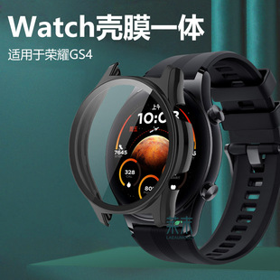 荣耀手表gs4保护壳壳膜一体智能MUS-B19保护罩honorwatch软壳表盘watchgs4表壳honor watch配件MUSB19钢化膜