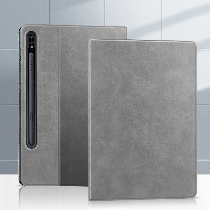 适用三星平板电脑s7十保护套tab s7 翻盖samsung软壳 galaxy tabs防摔