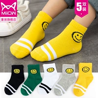 Vớ trẻ em mùa xuân và mùa thu cotton mỏng mùa xuân và mùa hè bé trai và bé gái bé trai mùa hè bé trai trong ống vớ cotton mùa hè - Vớ quần tất lót lông