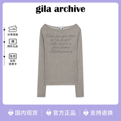 现货韩国gilaarchive长袖T恤