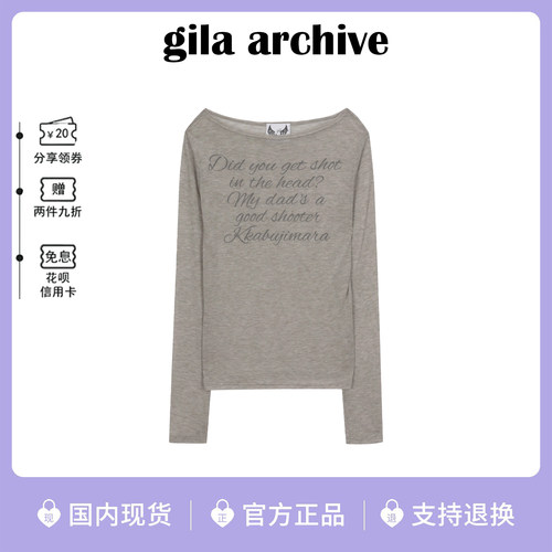 现货韩国gilaarchive长袖T恤