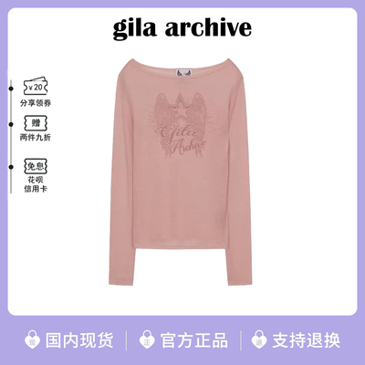 现货韩国gilaarchive长袖T恤女