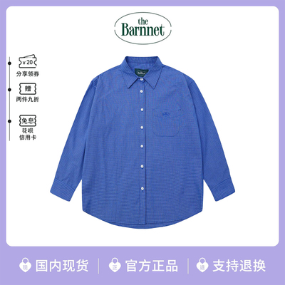 【现货】韩国thebarnnet格子衬衫