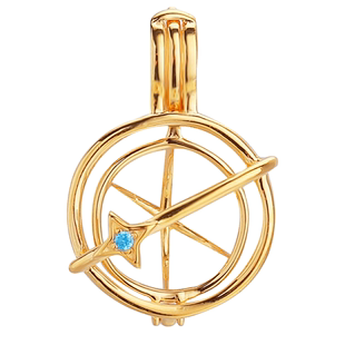 日韩珍珠吊坠空托球笼灯笼子网兜吊坠扣头水晶无孔珠DIY吊坠配件